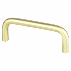 25% OFF Berenson Zurich 3-Inch Center to Center Satin Brass Pull, Contemporary Steel Handle for Modern Cabinets