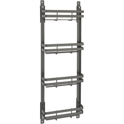 7-13/16 Inch Width Flat Wire Door Mount Spice Organizer for 12" Cabinets, Orion Gray, Min. Cabinet Opening: 8"W x 2-7/16"D x 23-1/2"H