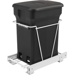 24 Quart Single Wire Bottom Mount Compo+ Recycle Center for 15" Base Cabinets, Black, Min. Cabinet Opening: 12"W x 16"D x 18-3/16"H