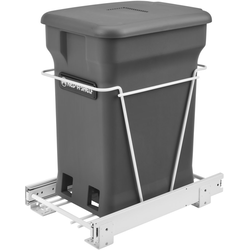 24 Quart Single Wire Bottom Mount Compo+ Recycle Center for 15" Base Cabinets, Orion Gray, Min. Cabinet Opening: 12"W x 16"D x 18-3/16"H