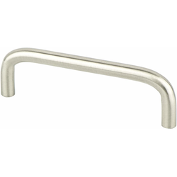 25% OFF Berenson Zurich Contemporary Brushed Nickel Steel Pull, 4-1/8 Inches Length, Perfect for Modern Cabinets and Drawers