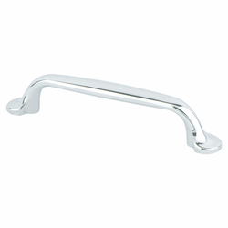 Berenson Valencia Polished Chrome Pull, 4-15/16 Inches Length, Zinc Material, Transitional Style, Mix and Match Collection