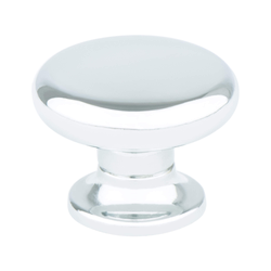 Berenson Euro Retro 1-3/16 Inch Diameter Polished Chrome Cabinet Knob from Valencia Collection