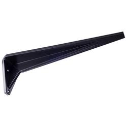 10 Inch Length x 3 Inch Height Industrial Shelf Bracket, Black