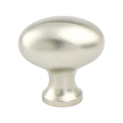 Berenson Valencia 1-3/16 Inch Diameter Brushed Nickel Cabinet Knob, Zinc Material, Transitional Style, Mix and Match Collection