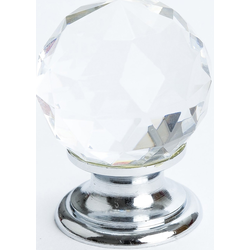 25% OFF Berenson Europa Traditional 1-3/16 Inch Diameter Faceted Crystal Ball/Chrome Cabinet Knob, Zinc Material, Polished Chrome Finish