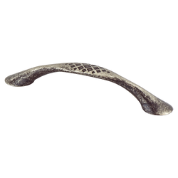 Berenson Overture Artisan Style 5-1/16 Inch Center to Center Rustic Nickel Cabinet Pull, Zinc Material, Ideal for Consumers and Professionals