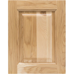 Cabinet Door Sample, White Hickory Square Raised Panel, 12 inch Width x 15 inch Height