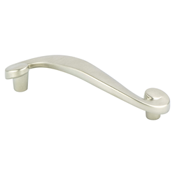 Berenson Sonata 3-3/4 Inch Center to Center Brushed Nickel Cabinet Pull, Artisan Style Zinc Material