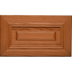 Drawer Front Sample, Unfinished Cherry Mitered Raised Panel, 15 inch Width x 7 inch Height