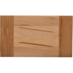 Drawer Front Sample, Unfinished Wormy Maple Square Solid Reverse Panel , 15 inch Width x 7 inch Height