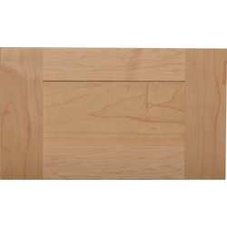 Drawer Front Sample, Unfinished Maple Arched Veneer Panel, 15 inch Width x 7 inch Height