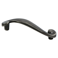 Berenson Sonata Artisan Style 3-3/4 Inch Center to Center Rustic Black Nickel Cabinet Pull, Zinc Material, Ideal for Cabinets