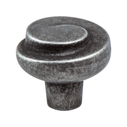 Berenson Sonata 1-3/16 Inch Diameter Rustic Iron Cabinet Knob, Artisan Style Zinc Material for Home and Business
