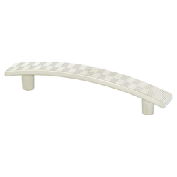 Berenson Virtuoso 3-3/4 Inch Center to Center Satin Nickel Cabinet Pull, Zinc Material, Transitional Style