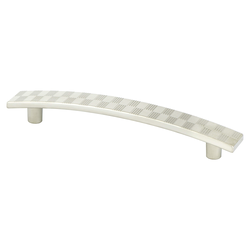 Berenson Virtuoso 5-1/16 Inch Center to Center Satin Nickel Cabinet Pull, Zinc Material, Transitional Style