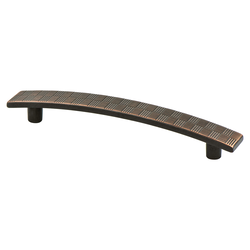 Berenson Virtuoso 5-1/16 Inch Center to Center Verona Bronze Cabinet Pull, Zinc Material, Transitional Style