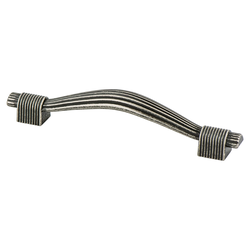 Berenson Opus 5-1/16 Inch Center to Center Rustic Tin Cabinet Pull, Zinc Material, Transitional Style, Mix and Match Collection