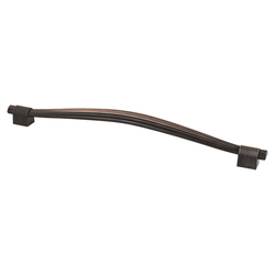 Berenson Opus 16-3/8 Inch Center to Center Verona Bronze Appliance Pull, Zinc Material, Transitional Style