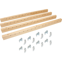 2-1/2 Inch Width x 58-5/8 Inch Height Pilaster and X-Series Bracket Kit for Pantry Height, Maple