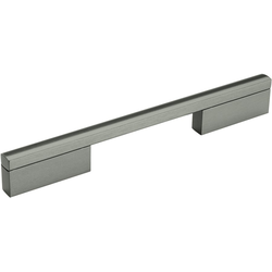 6-5/16 Inch Center-to-Center Separa Cabinet Pull, Black Brushed Nickel
