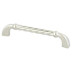 Berenson Maestro Traditional 5-1/16 Inch Center to Center Satin Nickel Cabinet Pull, Zinc Material, Ideal for Cabinets and Drawers