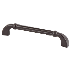 Berenson Maestro Traditional 5-1/16 Inch Center to Center Rubbed Bronze Cabinet Pull, Zinc Material, Mix and Match Collection