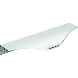 4-9/16 Inch Center-to-Center Aloft Cabinet Edge Pull, Polished Chrome