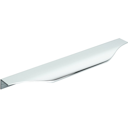 8-9/16 Inch Center-to-Center Aloft Cabinet Edge Pull, Polished Chrome