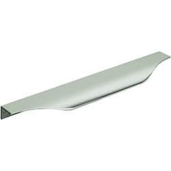 8-9/16 Inch Center-to-Center Aloft Cabinet Edge Pull, Polished Nickel