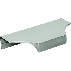 4-3/16 Inch Center-to-Center Extent Cabinet Edge Pull, Satin Nickel