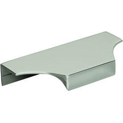4-3/16 Inch Center-to-Center Extent Cabinet Edge Pull, Polished Nickel