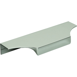 4-9/16 Inch Center-to-Center Extent Cabinet Edge Pull, Polished Nickel