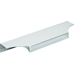 6-9/16 Inch Center-to-Center Extent Cabinet Edge Pull, Polished Chrome