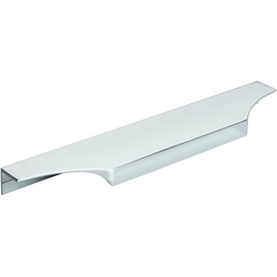 8-9/16 Inch Center-to-Center Extent Cabinet Edge Pull, Polished Chrome