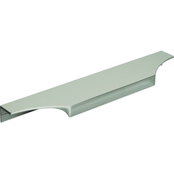 8-9/16 Inch Center-to-Center Extent Cabinet Edge Pull, Polished Nickel
