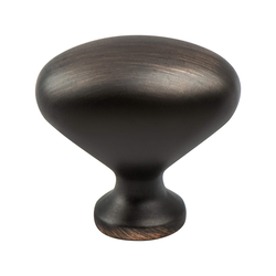 Berenson Vibrato Traditional Knob, 1-5/16 Inch Diameter, Verona Bronze Finish, Zinc Material, Ideal for Cabinets and Drawers