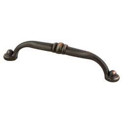 Berenson Vibrato 5-1/16 Inch C/C Traditional Cabinet Pull in Verona Bronze, Zinc Material
