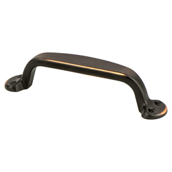 Berenson Vibrato 3-3/4 Inch Center to Center Cabinet Pull, Verona Bronze, Traditional Style, Zinc Material
