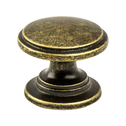 Berenson Andante Traditional 1-3/16 Inch Diameter Dull Bronze Cabinet Knob, Zinc Material, Ideal for Cabinets with Exposed Hinges
