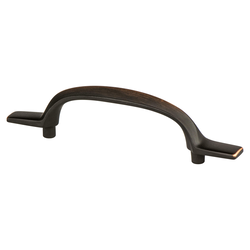 Berenson Vibrato Traditional 3 Inch Center to Center Cabinet Pull in Verona Bronze, Zinc Material
