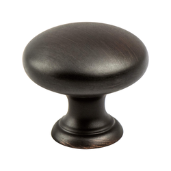 Berenson Vibrato Traditional Knob, 1-1/4 Inch Diameter, Verona Bronze Finish, Zinc Material, Perfect for Traditional Homes