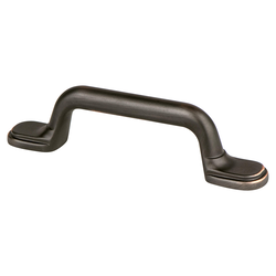 Berenson Vibrato Traditional 3 Inch Center to Center Cabinet Pull in Verona Bronze, Perfect for Traditional Homes