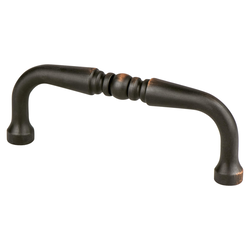 Berenson Vibrato Traditional 3 Inch Center to Center Cabinet Pull in Verona Bronze Finish