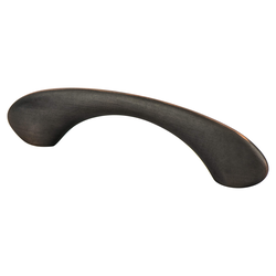 Berenson Vibrato Traditional 3-3/4 Inch Center to Center Verona Bronze Oblong Cabinet Pull, Zinc Material
