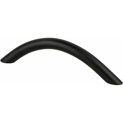 Berenson Alto 3-3/4 Inch Center to Center Matte Black Cabinet Pull, Contemporary Advantage Three Collection