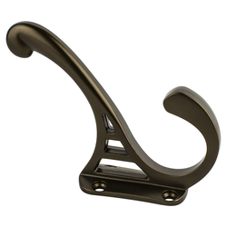 25% OFF Berenson Prelude Collection Double Coat Hook, Traditional Style, Oil Rubbed Bronze Finish, Zinc Material, 4in. Length