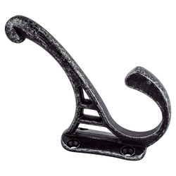 25% OFF Berenson Prelude Collection Double Coat Hook, Traditional Style, Weathered Iron Finish, Zinc Material, 4in. Length