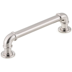 10% OFF Steampunk 5-1/32 Inch Center to Center Eclectic Cabinet Pull, Brushed Nickel