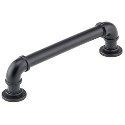 10% OFF Steampunk 5-1/32 Inch Center to Center Eclectic Cabinet Pull, Matte Black